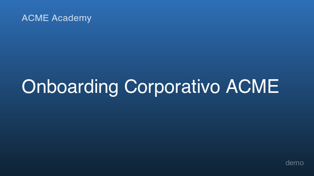 Onboarding Corporativo ACME
